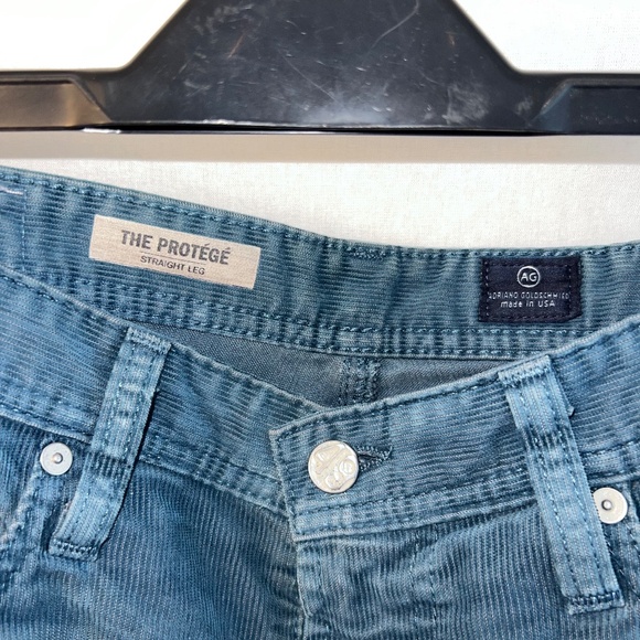 AG Adriano Goldschmied - Mens 34 Protege Straight Cut-Off Shorts - Blue Corduroy - Picture 4 of 8